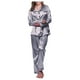 thumbnail image 1 of Gibobby Ropa Interior Sexy Camisón Pijama Pijamas Sueltos Conjuntos sexy Lencería Larga Nueva Ropa de dormir Traje Satén Pijama Ropa interior Larga Sexy Mujeres Mujeres Conjun(Plateado, XXXXXL), 1 of 5