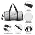 thumbnail image 4 of Balery white Moose winter tree Bolsa de Gimnasio para Mujeres y Hombres, Bolsa de Viaje Impermeable, Bolsa de Fin de Semana con Compartimento para Zapatos y Bolsillo Húmedo, 4 of 6