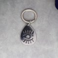 thumbnail image 6 of Amulet Charms Devil Eye Long Cilia Stainless Steel Teardrop Pendant Key Chain for Jewelry Key Chain Accessorie, 6 of 6