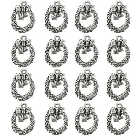 

Qumonin 100Pcs Bow-Knot Decoration Accessories DIY Jewelry Making Accessories (Silver)