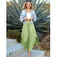 thumbnail image 5 of Doublju Women's Smocked Waist Band Maxi Skirt, 5 of 5