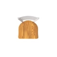 thumbnail image 2 of 410 Jackie 36" Swivel Bar Stool with Anodized Nickel Finish and Medium Oak Seat, 2 of 3
