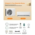 thumbnail image 2 of 12000BTU Mini Split Air Conditioner& Heater, 17 SEER2 Wall-Mounted Ductless AC Unit Cools Rooms up to 750 Sq. Ft, Energy Efficient Inverter AC with Heat Pump, 2 of 6