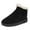 Black, variant on Gyexs Womens Snow Boots Mini Platform Short Ankle Boots Thickened Flat Boot Furry Lined Warm Durable Winter Shoes for Outdoor, Black, Size 6.5