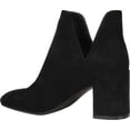 thumbnail image 4 of Women's Journee Collection Gwenn Heeled Ankle Bootie Black Faux Suede 6 M, 4 of 4