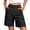 Black, variant on Tnhcen Women's Solid Utility Cargo Shorts - 5-Pocket Workwear Shorts with Elastic Waist Twill Cargo Pants for Women (S-4XL)