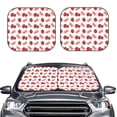 thumbnail image 2 of Goofa Strawberry Pattern 2 Piece Car Windshield Sun Shade Foldable | Front Windshield Shade for Sun, Heat and UV Rays | Sunshade for Car Front Window-, 2 of 7