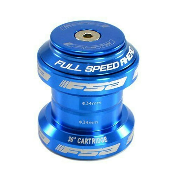 FSA Orbit MX 1-1/8" Threadless MTB Road Headset with Top Cap , Blue #XTE1505