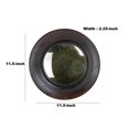 thumbnail image 4 of Benzara BM240279 Miroir Convexe avec Cadre en Bois Rond, Marron - Moyen - Ensemble de 2, 4 of 4