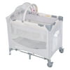 Baby Trend Mini Nursery Center™ Playard with Bassinet and Travel Bag - Daisy Drop Gray - Gray