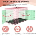 YRLLENSDAN 48 inch Foldable Large Dog Crate for Large Dogs, Metal Wire