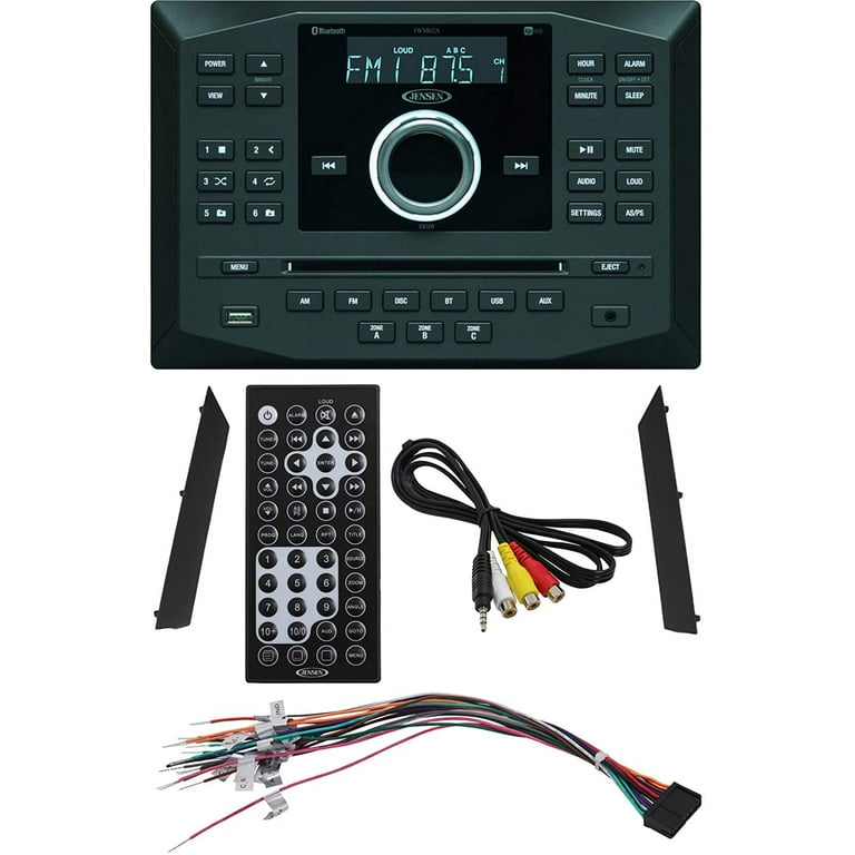 ASA Electronics Jensen Wall Mount RV Bluetooth Stereo, 3 Speaker