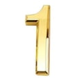 thumbnail image 1 of Yuarrent Espejo dorado de 5 Cm, ​​número de casa Digital, galvanoplastia de plástico, 0-9, señal de número de casa de habitación, accesorios de Decoración del hogar 1 Yuarrent JJ23215-01, 1 of 6