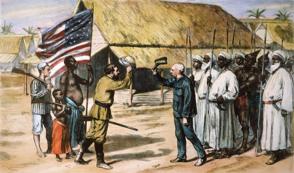 Stanley & Livingstone 1871 Nthe Meeting Of Henry Morton Stanley And