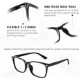 thumbnail image 3 of 2-Pack Progressive Multifocal Computer Glasses Women Men Blue Light Blocking Reading Glasses Spring Hinge Readers (2 Black, 1.75), 3 of 6