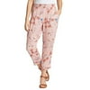 Jessica Simpson Ladies' Soft Printed Pant Pink Floral XL