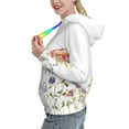 thumbnail image 2 of Kdxio Watercolor Floral Print Womens Oversized Hoodies Sweatshirts Hooded Pullover Tops Sweaters Casual-Large, 2 of 7