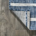 thumbnail image 6 of JONATHAN Y SANTA MONICA 8 x 10 Area Rug, Colonia Berber Stripe - Blue/Ivory, SMB125C-8, 6 of 7