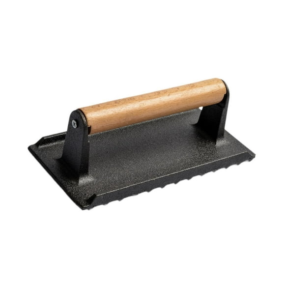 DOLITY Presse à Viande pour Hamburger en Fonte Presse de Gril pour Plaque de Cuisson à Dessus Plat Fabrication de Steak Carrée