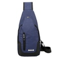thumbnail image 2 of 1 Uds. Mochila cruzada compacta y bolso de día bolso de pecho multifuncionalAzul, 2 of 8