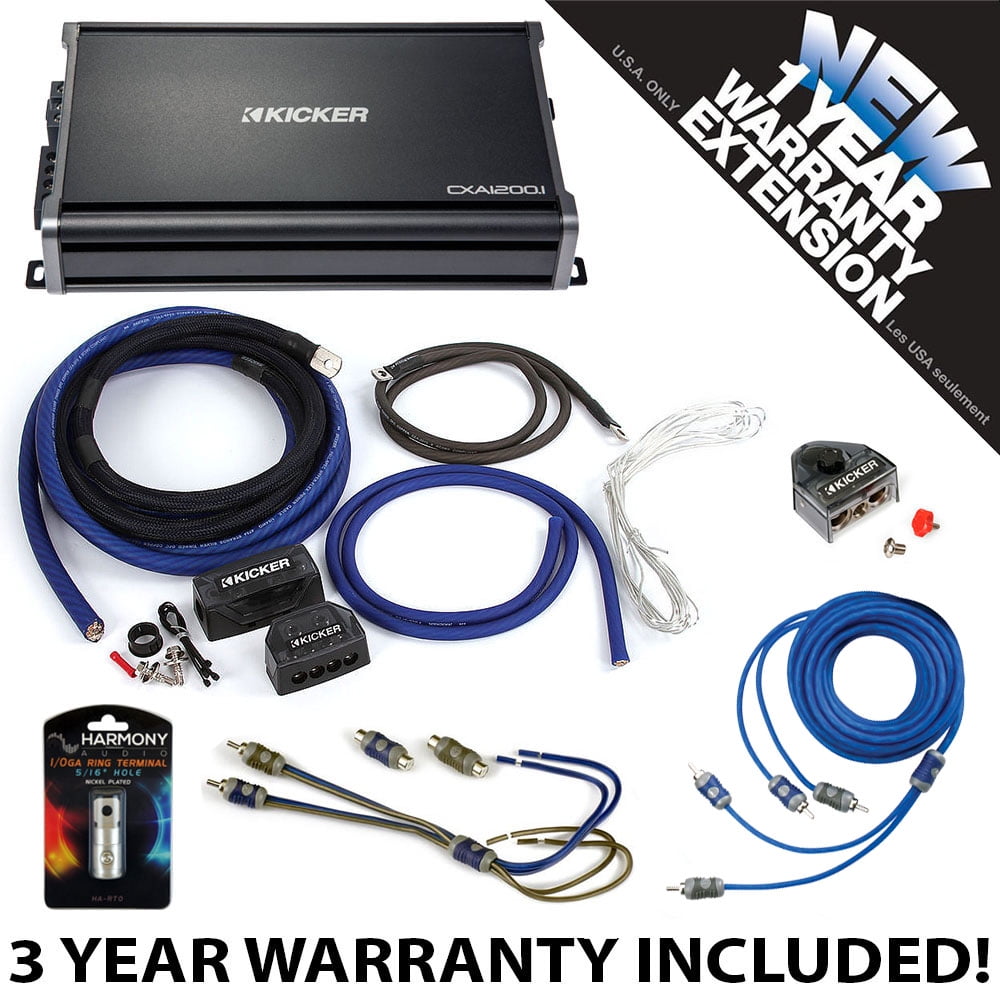 Kicker 43cxa Car Audio Sub Amp Cxa1800 1 W Pkd1 Amplifier Kit Accessories Walmart Com