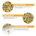thumbnail image 4 of SEWCHICS 1 Roll Golden Round Beads Chain Plastic Fishing Line For Christmas Decoration 3000x0.8 Cm, 4 of 5