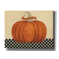 Epic Graffiti "Russet Pumpkin" by Bernadette Deming, Canvas Wall Art, 34"x26"