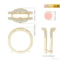 thumbnail image 6 of ANGARA Natural 0.07 Ct. Diamond Fashion Ring in 14K Yellow Gold for Women (Ring Size: 3), 6 of 11