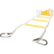 Emergency Escape Rope Ladder 3 Story 25ft + Fireproof Blanket 47*70 in for Home / Life Saving Equipment for Family