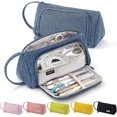 thumbnail image 1 of bleu Trousse Crayons 3 Compartimentos,trousse Crayons De Grande Capacit,grande Trousse,grande Tui Crayons, 1 of 5