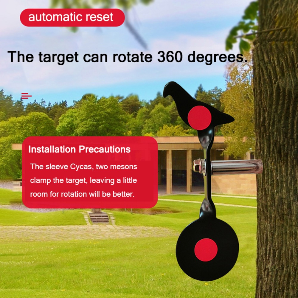 Runzkzy Slingshot Practice Target Portable Durable Insert Tree Target Metal Shooting Training Target