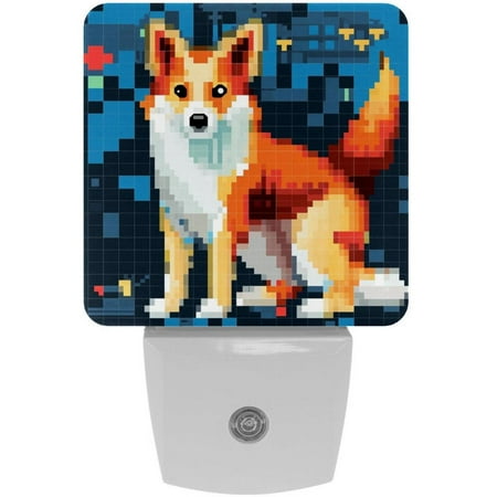 

Pixel dog LED Square Night Lights - Small and Stylish Energy-Saving Lamps