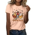 thumbnail image 2 of Chick Or Treat Halloween Tshirts Women 2025 Short Sleeve Crewneck Funny Graphic Halloween Shirts for Women, 2 of 5