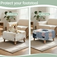 thumbnail image 6 of Xoenoiee Colorful Cat Print Ottoman Cover Square Velvet Storage Ottoman Slipcovers Thick Stretch Footrest Foot Stool Covers Protector with Elastic Band, S, 6 of 7