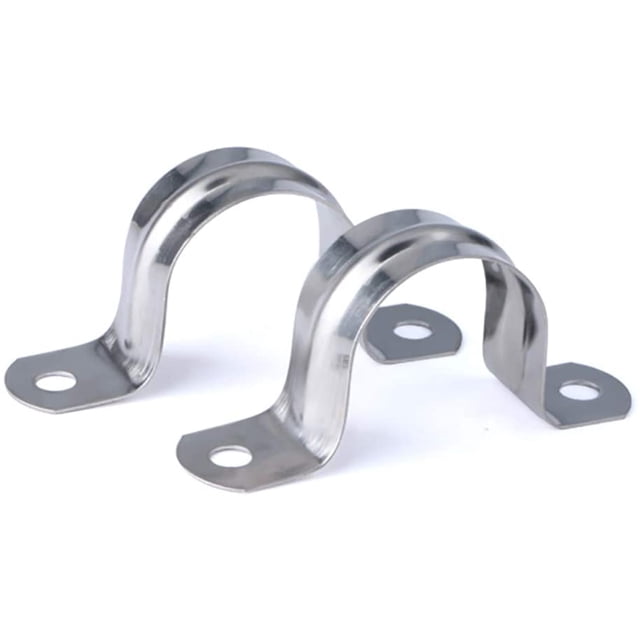 40MM 304 Stainless Steel U-Tube Clamp Connecting Ring Hose Clamp Card clamp 16PCS WD.WDQZL Hogar