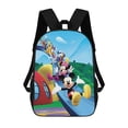 thumbnail image 1 of Mickey Mouse Clubhouse+-theme Backpack, Campus style schoolbag Bookbag with Adjustable Shoulder Straps And Large Zip Compartment, Unisex Travel Bags.17”, 1 of 6