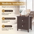 thumbnail image 6 of ELLEGNT 1 PCS Modern Nightstand with Storage 2 Drawers and Support Legs for Bedroom White, 6 of 9