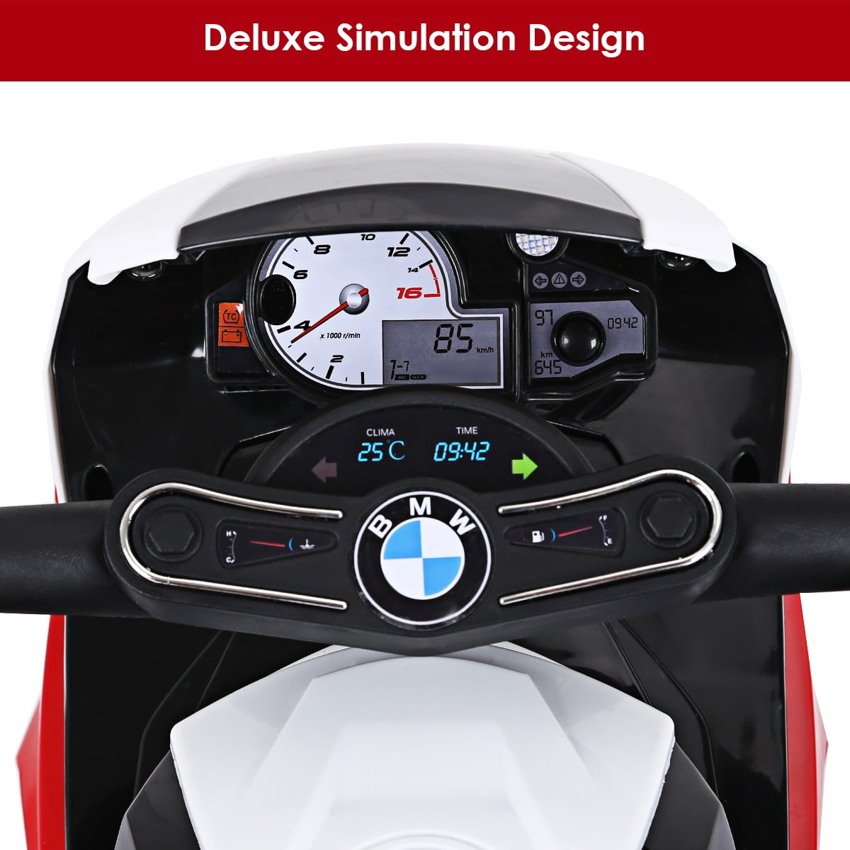 Topbuy Red 6 V BMW Motorcycle Powered Ride-On