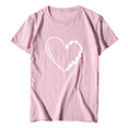 thumbnail image 5 of Cozyfort Oversized Graphic Tshirts for Women Heart or Butterfly Print Women's T-Shirt Short Sleeve Crewneck for Summer T Shirts for Women Loose Fit, 5 of 5