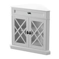 thumbnail image 5 of Twin Star Home Modern Farmhouse Corner Accent Cabinet, White, 5 of 8