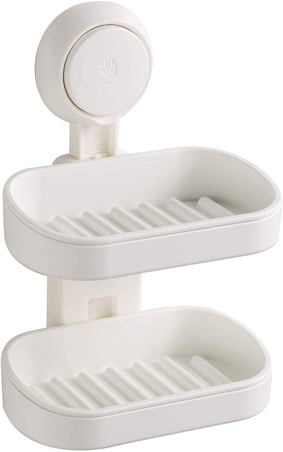 Layer Soap Dish Suction Cup Strong Sponge Holder for Bathroom and Kitchen  Sink 