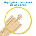 thumbnail image 2 of Conductor Carl 6" Straight Track Pack for Wooden Toy Trains (4 Pack), 2 of 6