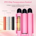thumbnail image 6 of Morfone 3 Jumbo Barrel Curling Iron Wand 22mm Hair Waver Temperature Adjustable Ceramic Big Waves Hair Crimper (Pink), 6 of 10