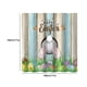 thumbnail image 3 of Ahorros Garantizados, Cortina de ducha de Pascua con diseño de conejito de acuarela y flores, decoración de baño para vacaciones de primavera, tela lavable Akmoler, 3 of 9