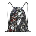 thumbnail image 1 of Goofa The Nightmare Before Christmas Print Drawstring Backpack Bag Sport Gym Sackpack Cinch Bags Drawstring Bags Draw String Sport Bag-Small, 1 of 6