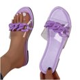thumbnail image 4 of Sandalias de verano para mujer Sandalias planas sin cordones Zapatos romanos Sandalias informales con punta abierta Wmkox8yii  ytu8467, 4 of 5