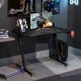 thumbnail image 3 of Gymax Bureau d'Ordinateur de Jeu à Hauteur Réglable avec Lumière DEL et Support de Poignée de Jeu, 3 of 10
