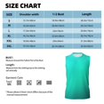 thumbnail image 6 of Fotbe Men's Turquoise Light Blue Print Men's Sleeveless Muscle Tank Tops Casual T-Shirts for Gym Workout Beach-3X-Large, 6 of 8