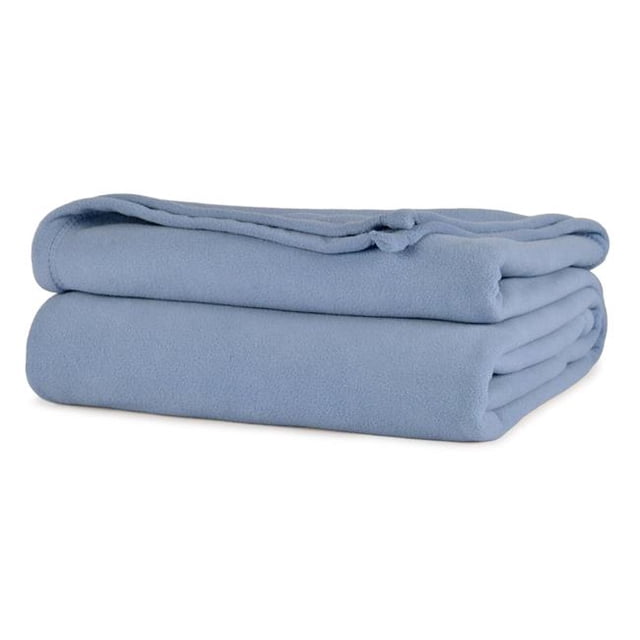 Rifz BMLBL909027 Couverture Polaire Collection BML&44; Bleu - Queen Size - Pack de 2