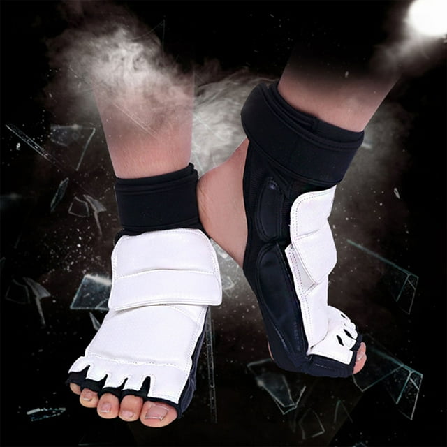 Equipo protector de pie de Taekwondo, Protector de pie de Taekwondo Equipo de pie doble de Taekwondo Protectores de pie de Taekwondo para niños Instalación sin esfuerzo
